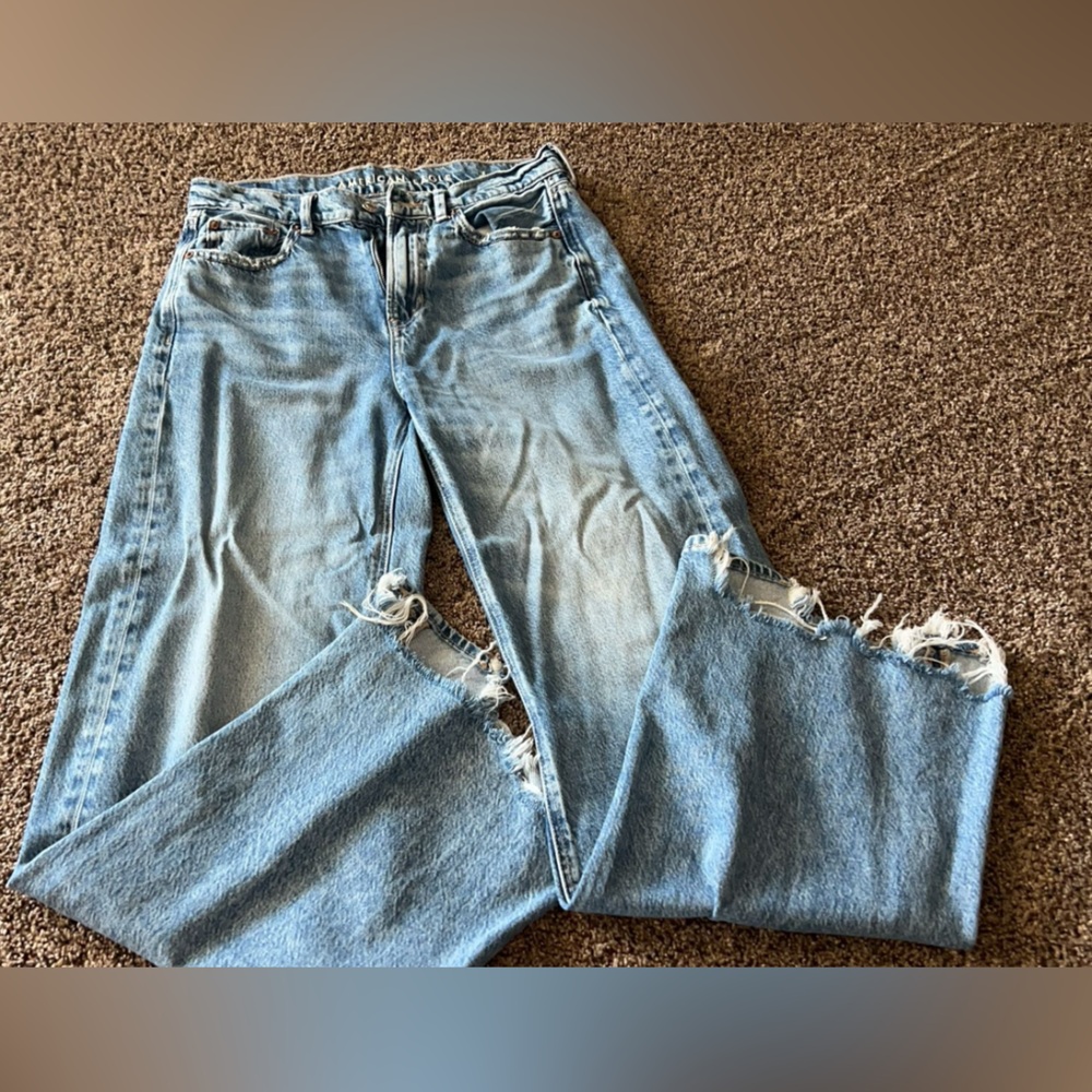 American Eagle Wide Leg no holes